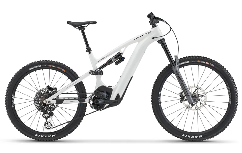 Whyte E-180 WORKS MX Super Enduro Electric Bike 2023 Gloss White/Black